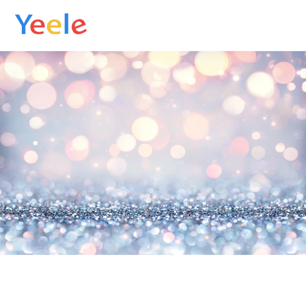 

Yeele Shiny Polka Dots Light Bokeh Love Party Dreamy Baby Portrait Photographic Background Photography Backdrop For Photo Studio