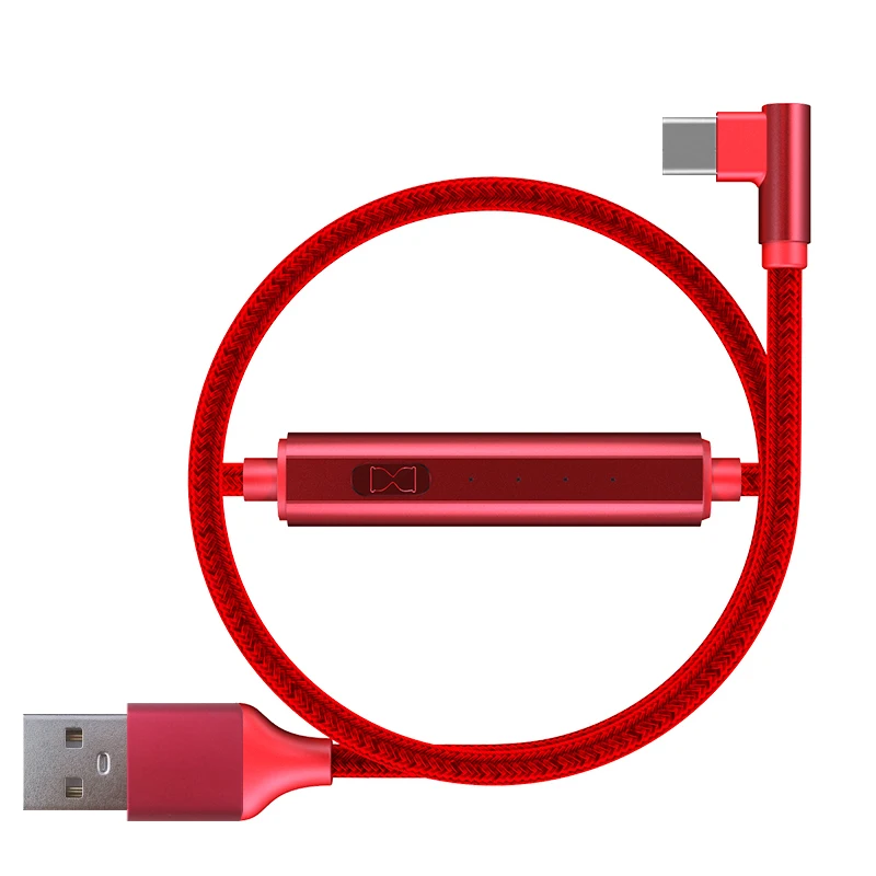 Ranboda usb type C кабель синхронизации 2 м с нейлоновой оплеткой type-C кабель 3,1 с таймером переключатель для huawei samsung Xiaomi Android смартфон