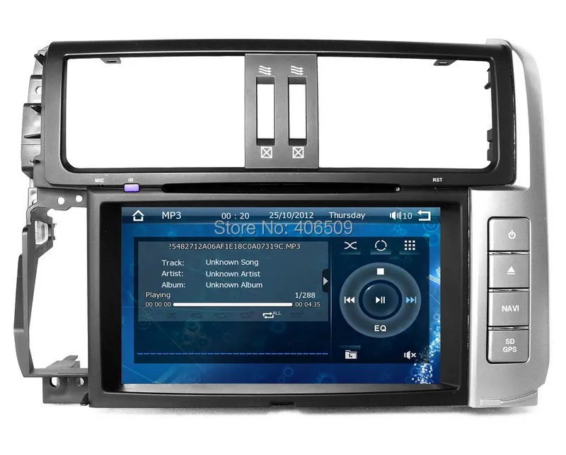 Excellent 8" Car DVD Player for Toyota Prado 150 Series TX TXL 2010 2011 2012 2013 with GPS Navigation Radio BT USB SD AUX Stereo Audio 5