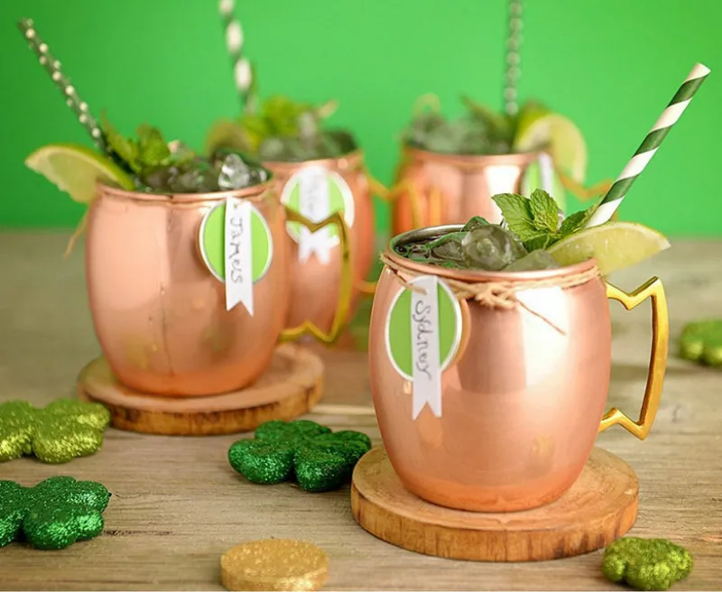 4 шт. бесплатная доставка Медная кружка/чашка 18 унций набор из 4|moscow mule copper|moscow