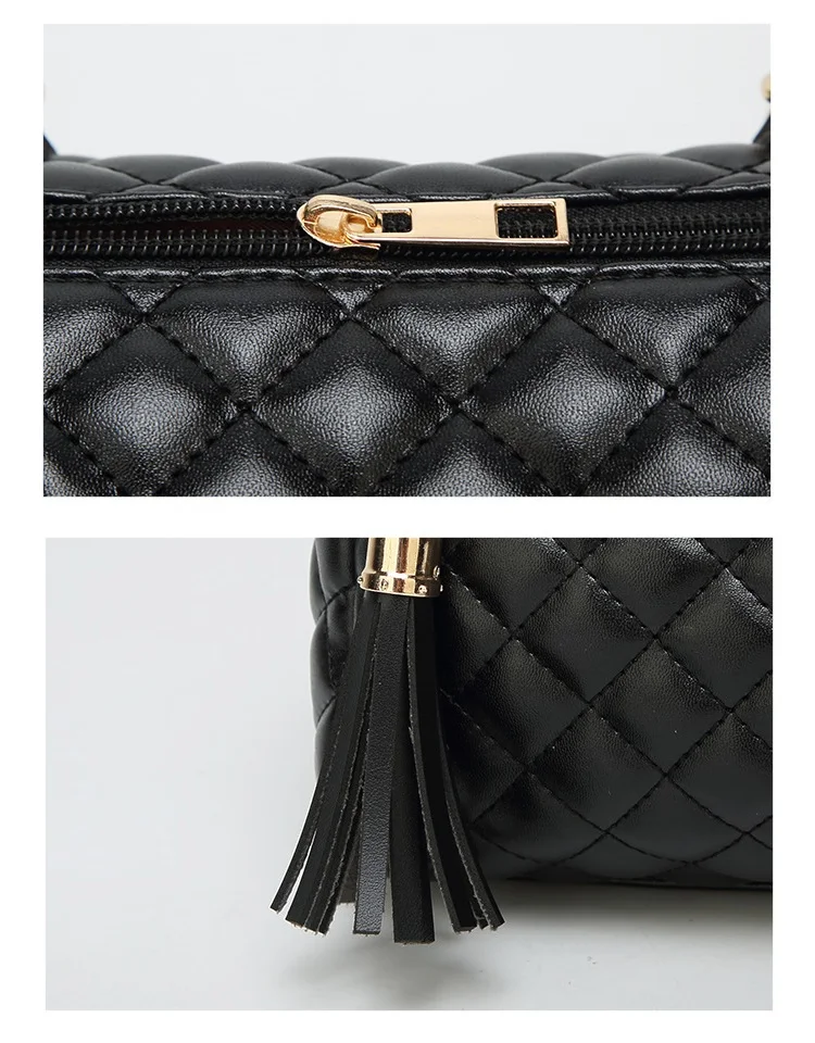 Diamond Lattice Women handbag Small Female Boston Totes tassel Crossbody Messenger Bags for women's Shoulder Bags Chain bolsas (17)