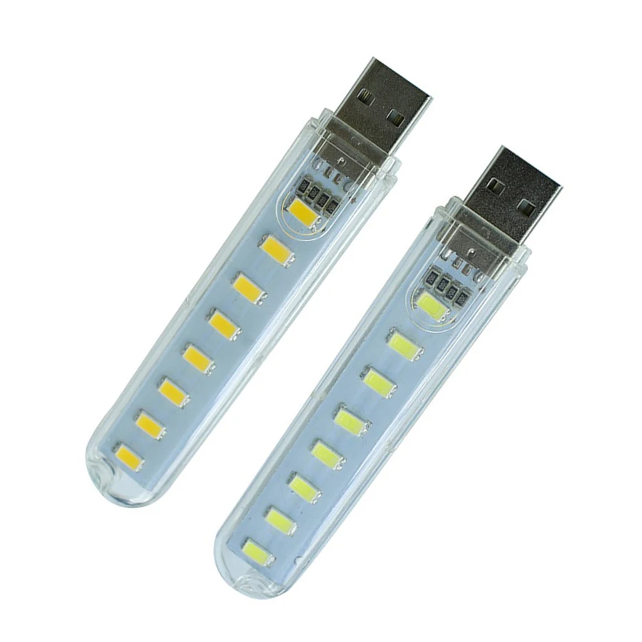 Светодиодный ночник SMD5730 с 8 светодиодами USB светильник лампа для кемпинга