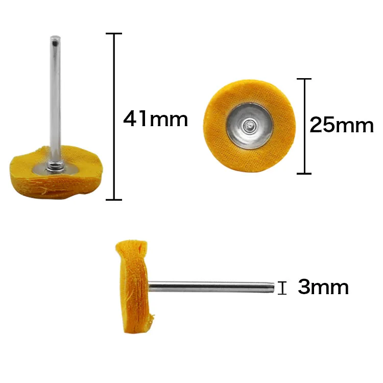 10 шт./лот полировальный круг Полировочная щетка Ювелирная металлическая микро-электронная Dremel Аксессуары Для шлифовальные вращающиеся инструменты колодки
