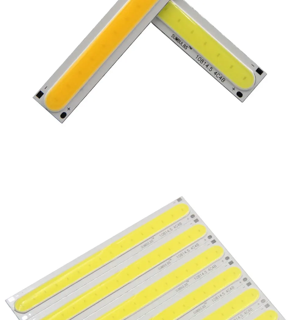 108x15MM 4W Warm Cool White COB LED Light Source Strip Bard Lights DC12V 500LM LED Lamp Bulb DIY Car House Lighting (2)