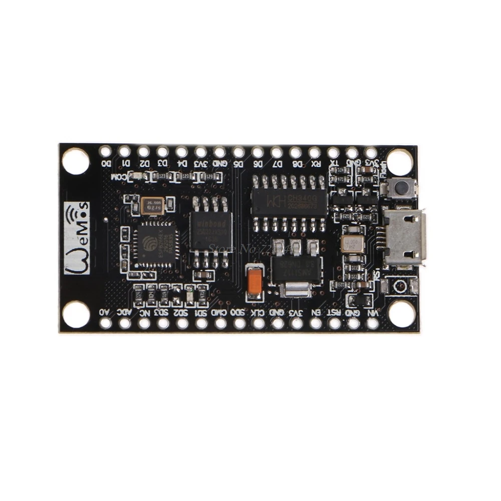 

NodeMCU V3 Lua WIFI Module ESP8266+Extra Memory 32M Flash USB-Serial CH340G Integrated Circuits