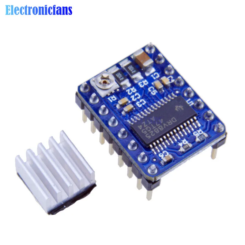 Запчасти для 3D принтера StepStick DRV8825 DRV 8825 драйвер шагового двигателя Ramps 1 4 модуль