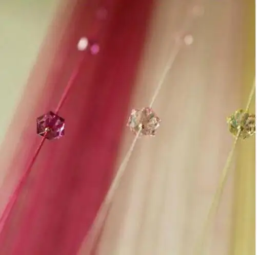 

High quality crystal bead curtain partition divider entrance way curtain 3*3 meters romantic string thread curtain