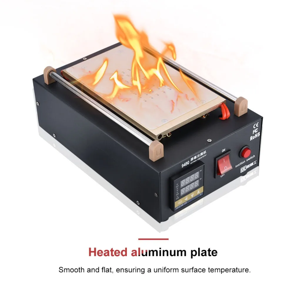 400W Профессиональный 7in LCD сенсорный экран вакуумный сепаратор машина для