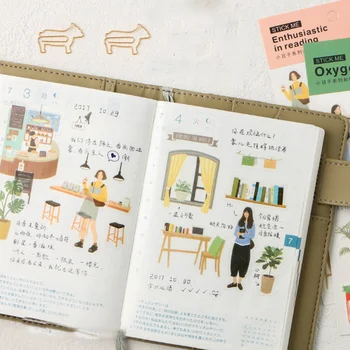

1 Pcs/set Lovely DIY Colorful Small day series kawaii Stickers Diary Planner Journal Note Diary Paper Scrapbooking