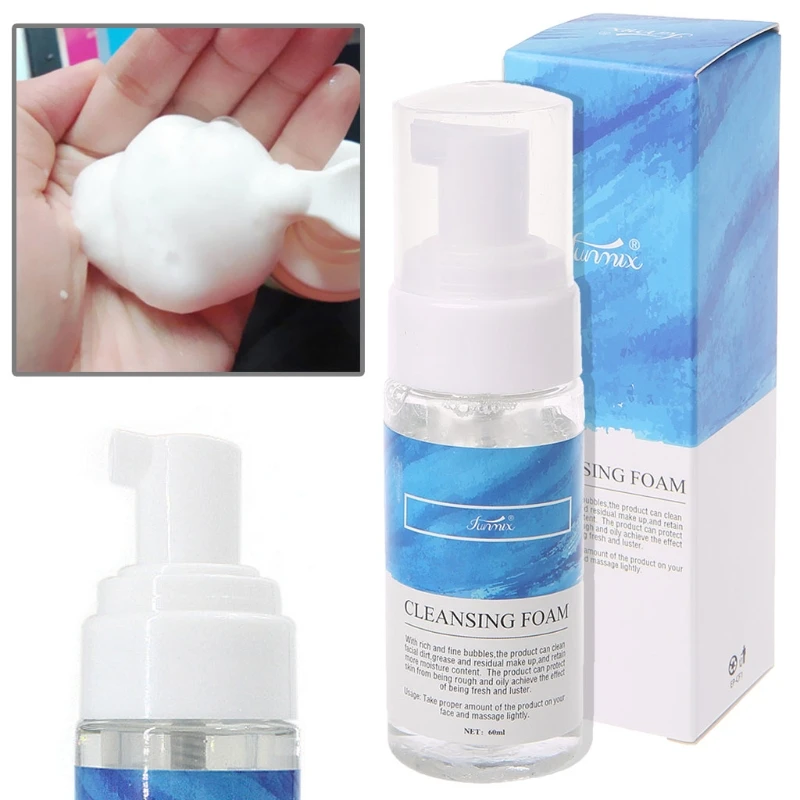  60ml Powerful Cleansing Soft Foaming Detergent Eyelash Lashes Extension Tool