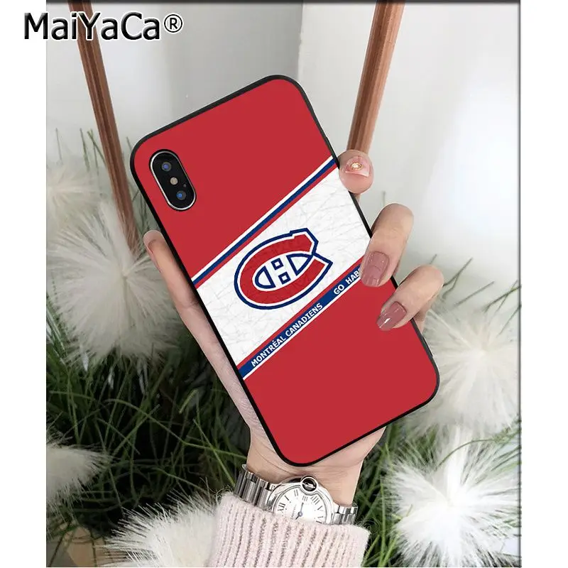 MaiYaCa Montreal Canadiens TPU Мягкий силиконовый чехол для телефона для Apple iPhone 8 7 6 6S Plus X XS MAX 5 5S SE XR мобильных телефонов - Цвет: A6