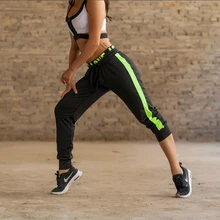 Талия Брюки с принтом свободные танцевальные Беговые Брюки женские спортивные тренировочные брюки женский спортивный костюм фитнесс Одежда Mujer