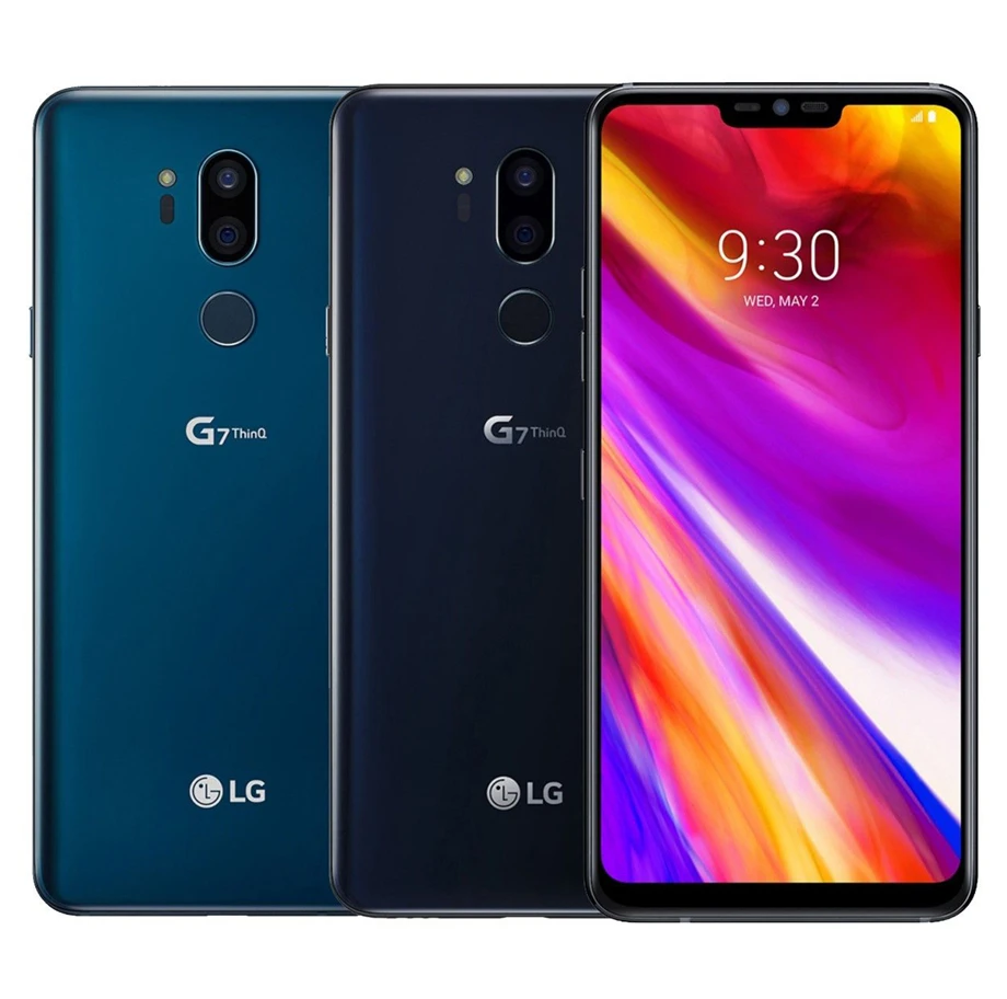 Разблокированный LG G7 ThinQ G710 LTE Android Восьмиядерный двойной 16 Мп задняя камера 2160P 6," 64G rom 4G ram NFC Android мобильный телефон