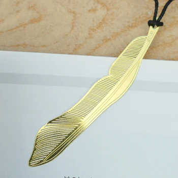 

Creative metal silver plated Feather bookmark Chinese style vintage page marker nice cool book markers school supplies