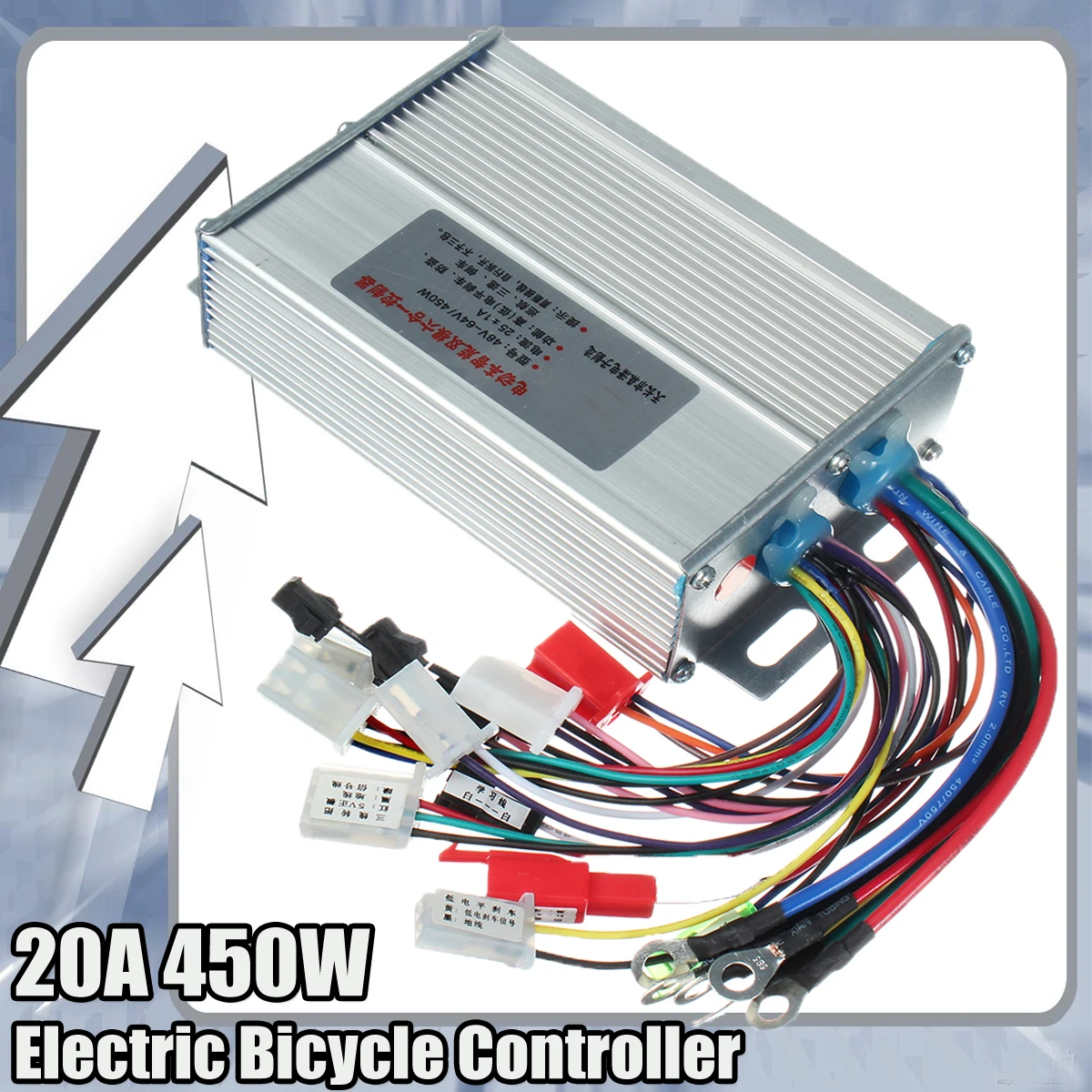 

DC 48V-64V 20A 450W Scooter E-bike Electric Bicycle Brushless Sine Wave Motor Speed Controller