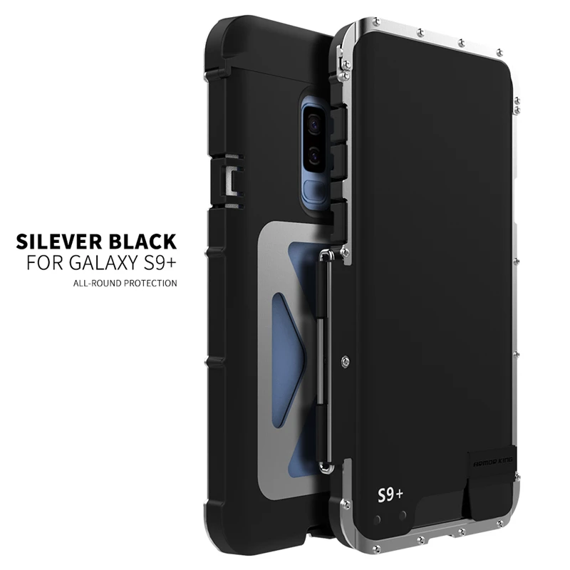 

Luxury Aluminum Metal Flip Cases For coque Samsung Note 8 S8 S9 Plus Shockproof Full Armor For Samsung S8 S9 Plus Note 8 Case