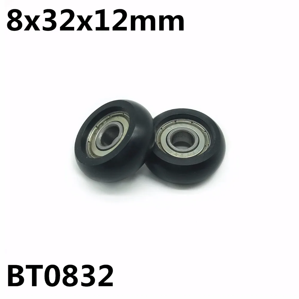 

10PCS BT0832 8x32x12mm Nylon wheel hanging / ball bearing with pulley wheel for doors and windows