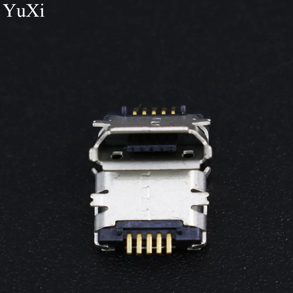 YuXi 100 шт. разъем micro USB 5pin контакт SMD длинная игла 5pin SMD медная ракушка порт передачи данных зарядный порт мини usb разъем