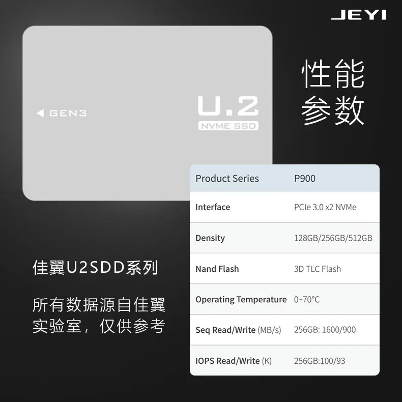 JEYI U2SSD U.2 SSD 128 г 256 NVME PCIE3.0 X2 X4 GEN3 m.2 SSD ssnvme 3D флэш-PCI-E3.0 Marvell Чипсет Intel 2,5 'U.2 U2 SFF-8639