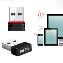 2 шт./лот, мини беспроводной USB Wifi адаптер 802.11n/g/b, сетевая карта, 150 Мбит/с, USB ключ, приемник для портативных ПК