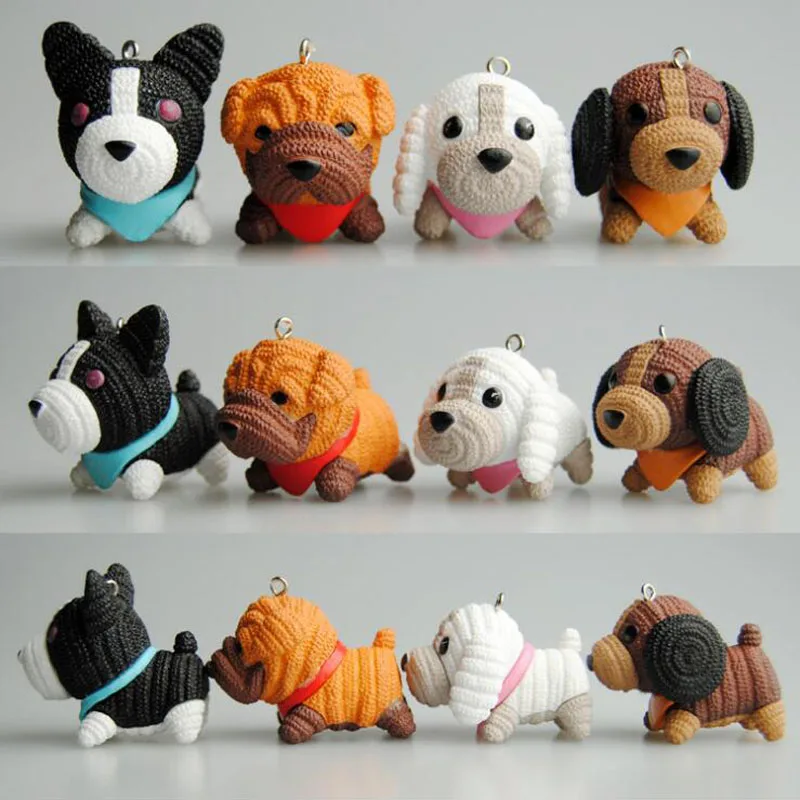 

2019 Fashion Dog Car Keychain Animal Couple Lovely Key Chain Car Keyring Gift For Girl Women And Men Jewelry Mothers Day llavero
