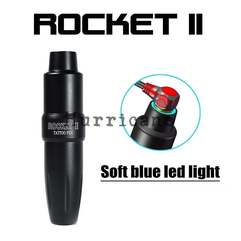 Новейший Rocket II Tottoo роторная машина светодиодный свет татуировки машина подходит с кассета с иголками для татуировок алюминиевый ручка для