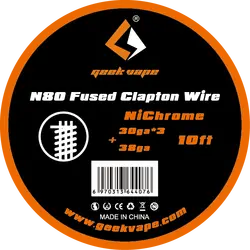 Оригинальный GeekVape N80 проволока "FUSED Clapton" (30ga * 3 + 38ga) для электронный сигаретный бак vape accesorry