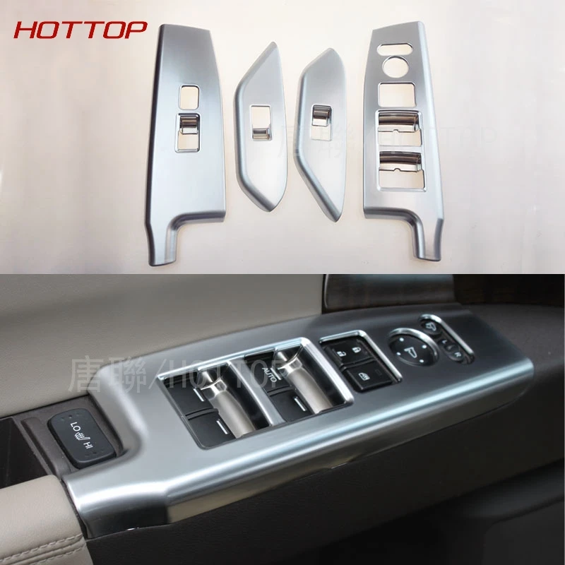 

4pcs/set ABS chromium door window lifter adjustment button knob armrest trim For Honda Odyssey 2015 2016 car styling auto cover