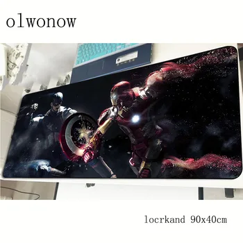 

Avengers mousepad 90x40cm New arrival gaming mouse pad gamer mat thick game computer desk padmouse keyboard large play mats