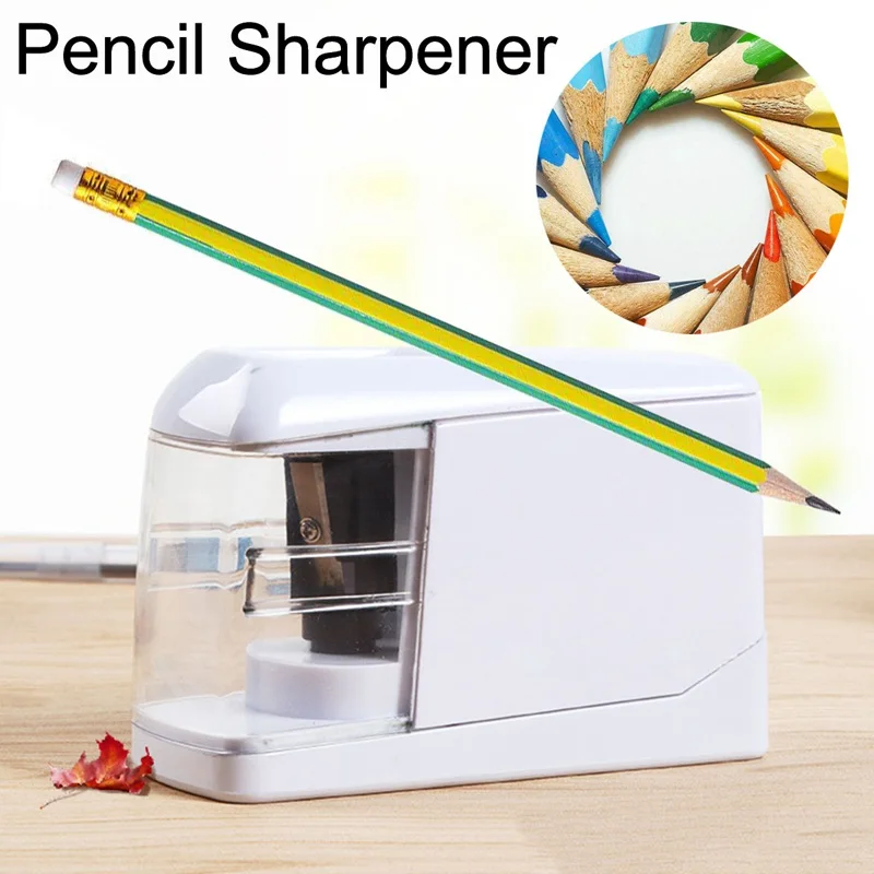 

Electric Automatic Pencil Sharpener USB Battery Powered School Home Office Auto