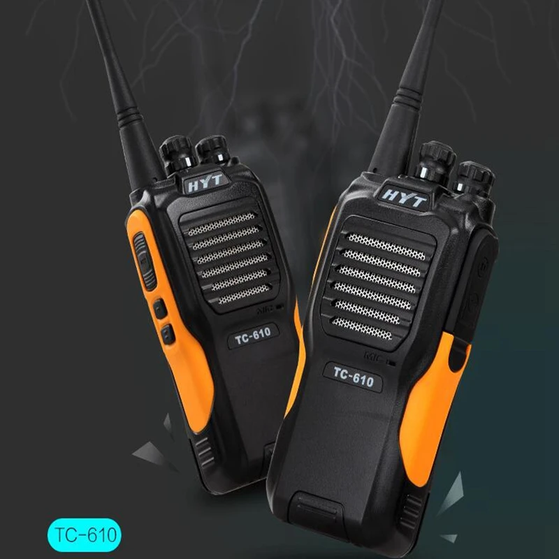 Оригинальный HYT TC-610 УКВ 136-174 мГц UHF450-470mhz Бизнес двухстороннее радио 16 channel 5 Вт мощный высокого качества ham CB радио