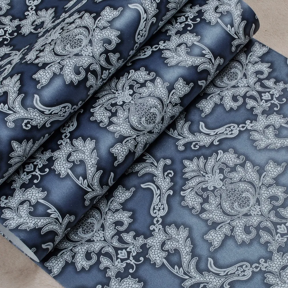 Online kopen wholesale blauw damast behang uit china blauw damast ...