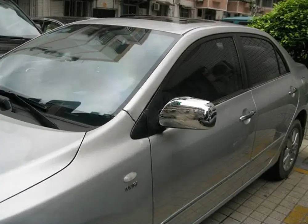 Для Toyota Corolla E150 Matrix Prius AM 2007 2008 2009 2010 2011 Yaris Chrome ABS заднего вида для боковой двери