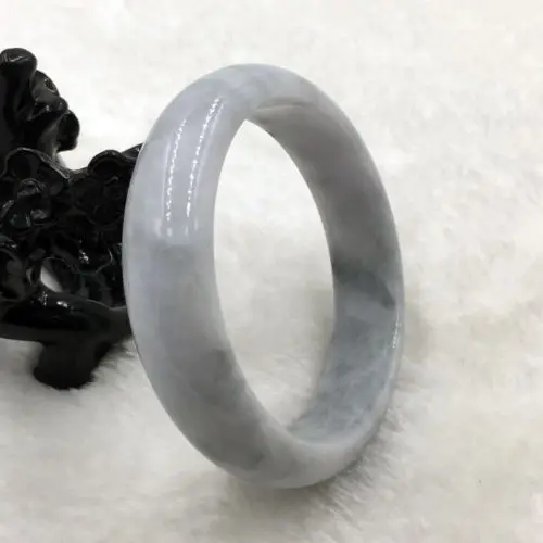 

Hot sell Noble- Certified Grade "A" Natural Lavender Jadeite Jade Gems Bangle Bracelet 3657 style Fine jewe Noble 100% Natural j