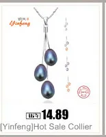 [MeiBaPJ] Классический 925 пробы риса большой жемчужный кулон Цепочки и ожерелья для Для женщин 4 цвета 9-10 мм естественный пресноводный Ювелирные изделия из жемчуга