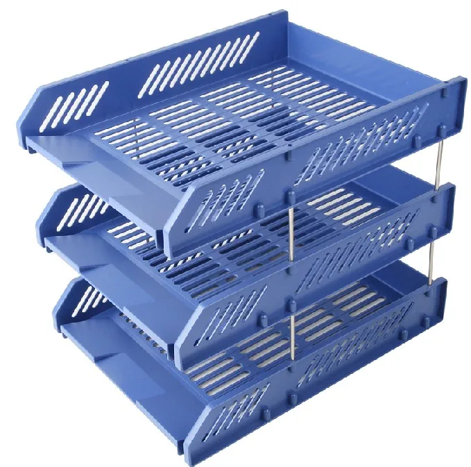 

Super Deal Practical Mesh Metal Letter Sorter Mail Document File Tray Desk Office File Organizer Storage Holder Black Blue White