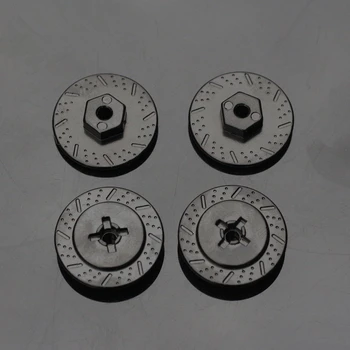 

1/10 rc crawler model car upgrade accessories 4pcs metal brake disc adapter for 1:10 scale rc remote control toys truck