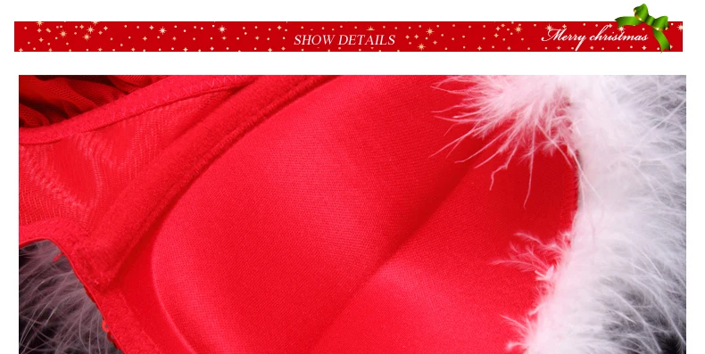 Новое сексуальное рождественское белье с Сантой, черный/красный комплект с бюстгальтером с кисточками, есть A/B C/D