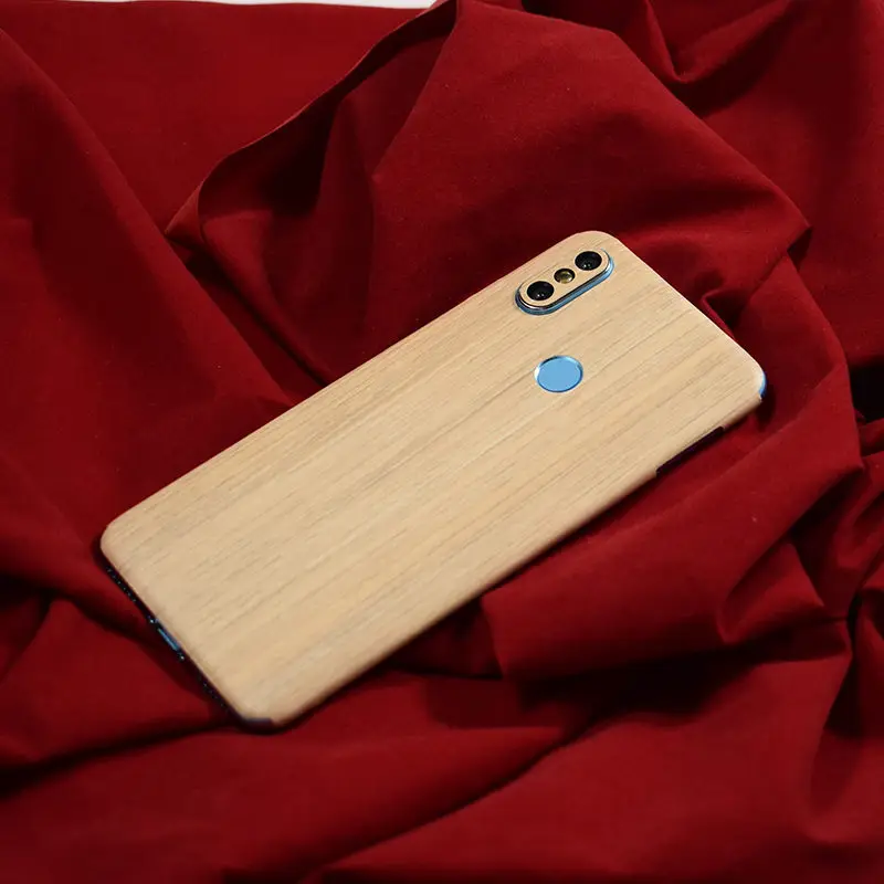 Phone Back Cover Film For Xiami Mi A2 6X LeatherCarbon Fiber Wood Skins Protective Paste Stickers For Xiaomi A2  MiA2 6X 5 (12)