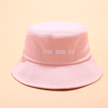 Из хлопка, с сердечком и вашей собственной личности письмо панамка с вышивкой Рыбацкая шляпа на открытом воздухе Дорожная шляпа шляпы от солнца для мужчин и женщин 08