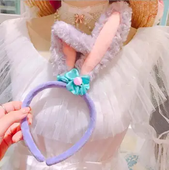 

Kawai Cartoon Stellalou Rabbit Ear Duffy Soft Plush Hear hoop wearing Headband Long Ear Animal Girl Children Girl's gift