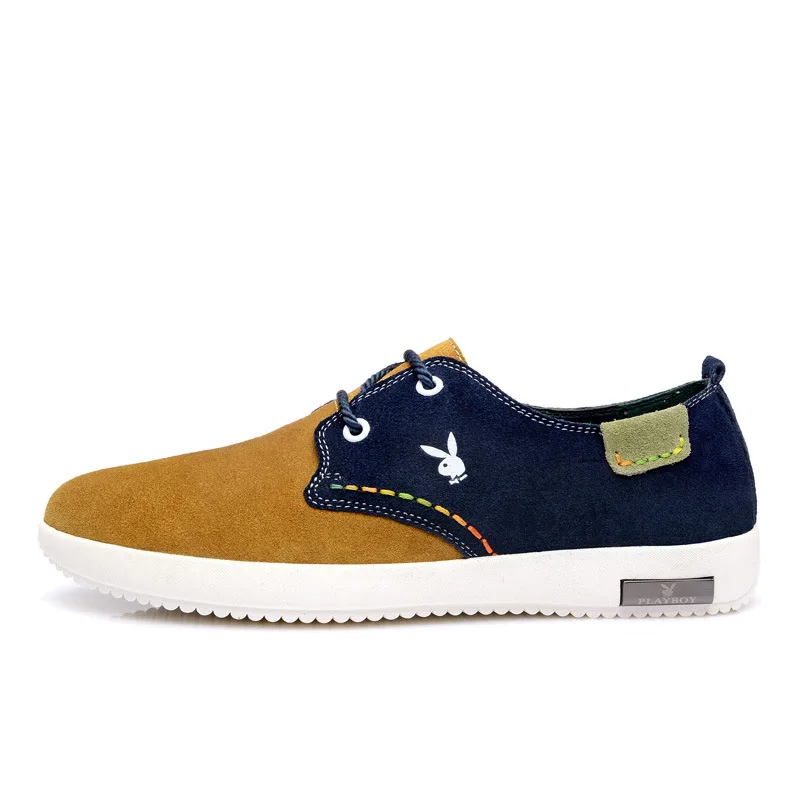 Cx37028 Cuir Hommes Nouveaux Peau Avec Casual Velours Vache Playboy Véritable En Marron rouge Contre Loisirs De Marée Chaussures dxWBoQCer