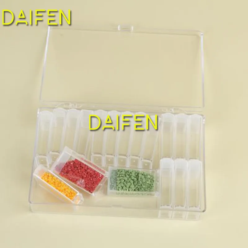 

Daifen New Diamond embroidery diamond painting tool! Daimond transparent plastic storage box, jewelry Drill Storage Box Gift