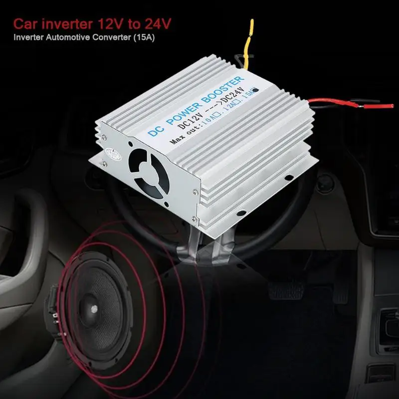 

DC 12V(9V-20V) to DC 24V 15A 360W Car Power Converter Boost Converter Step-up Power Regulator for Auto Car Automotive Power