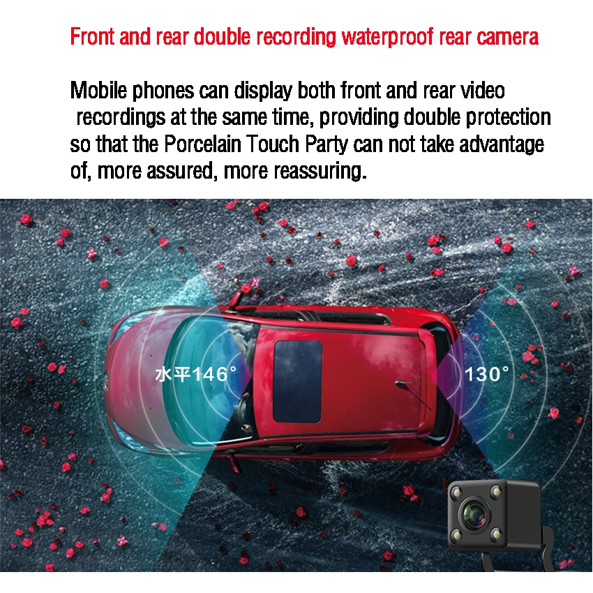 Автомобильный Wi-Fi мини DVR для красного флага H5 низкий Матч вождения видео рекордер тире Cam Novatek 96658 ночного видения высокое качество