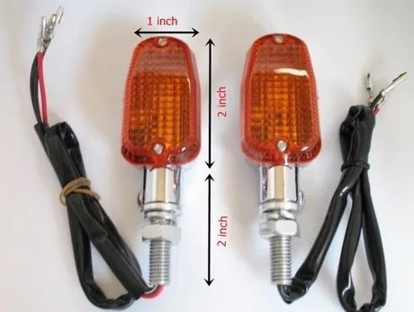 

Motorcycle Aluminum 10mm Stalk Motorcycle Turn Signals Blinker Lights for universal bike