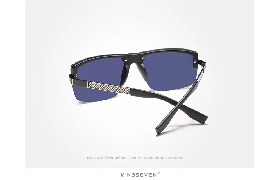 KINGSEVEN HD поляризационные солнцезащитные очки для мужчин без оправы роскошные брендовые дизайнерские Gafas Masculino Polarizado oculos De Sol