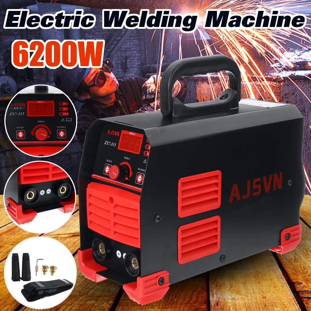 

20-315A IP21S Inverter Electric Welding ARC Machine Insulated Electrode Strap For Household Automatic Inverter Welding Machine