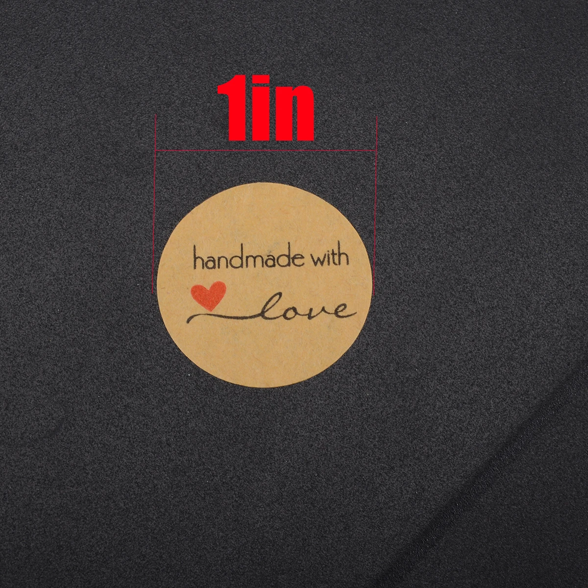 1 Roll 500pcs "Handmade with Love" Stickers Seals Scrapbook DIY Craft Labels Adhesive Baking Seal Packaging Sticker Labels