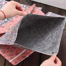 New Elegant Floral A4 Big Capacity Document Bag Business Briefcase File Folders Chemical Felt Filing Products Student Gifts